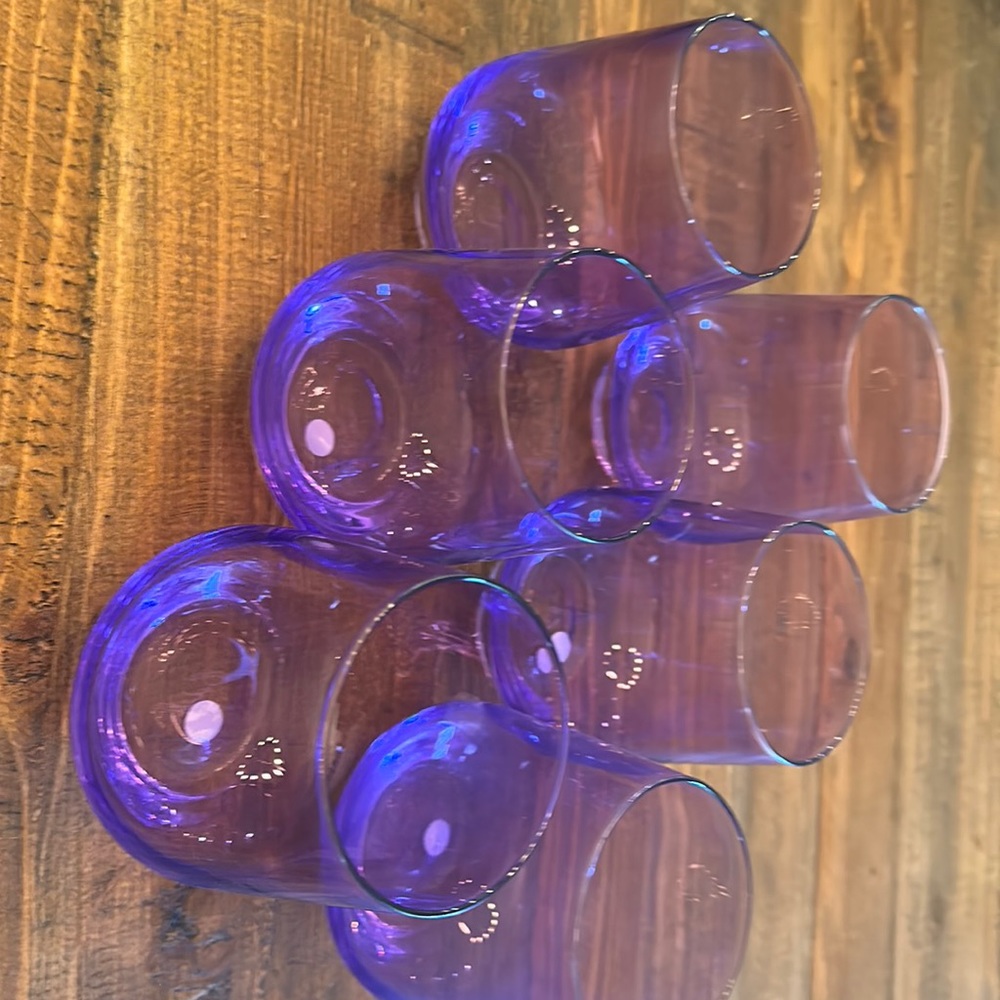 Estelle brand lavender stemless wine glasses